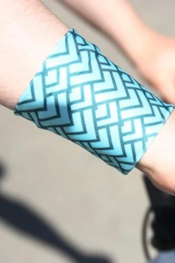 Купить напульсник полиэстеровый "Бирюза" 9х9 см