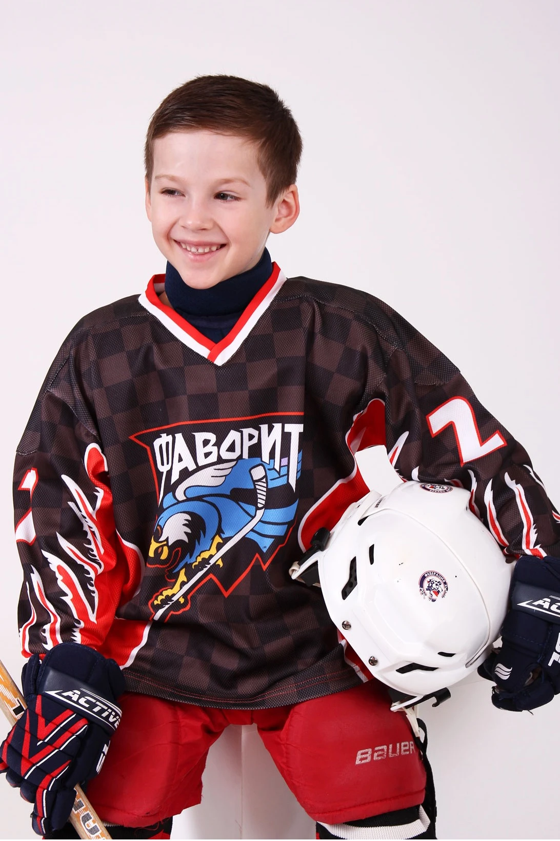 Свитер хоккейный игровой детский с полной запечаткой#2