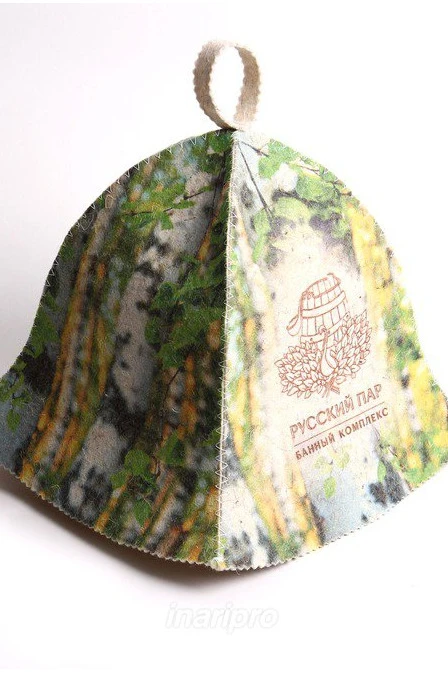 Купить шапку Банщик с полной запечаткой "Русский пар"