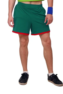 Купить шорты унисекс из кулирной глади бирюзовые