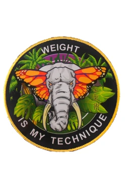 Шеврон круглый печатный 25х25 см