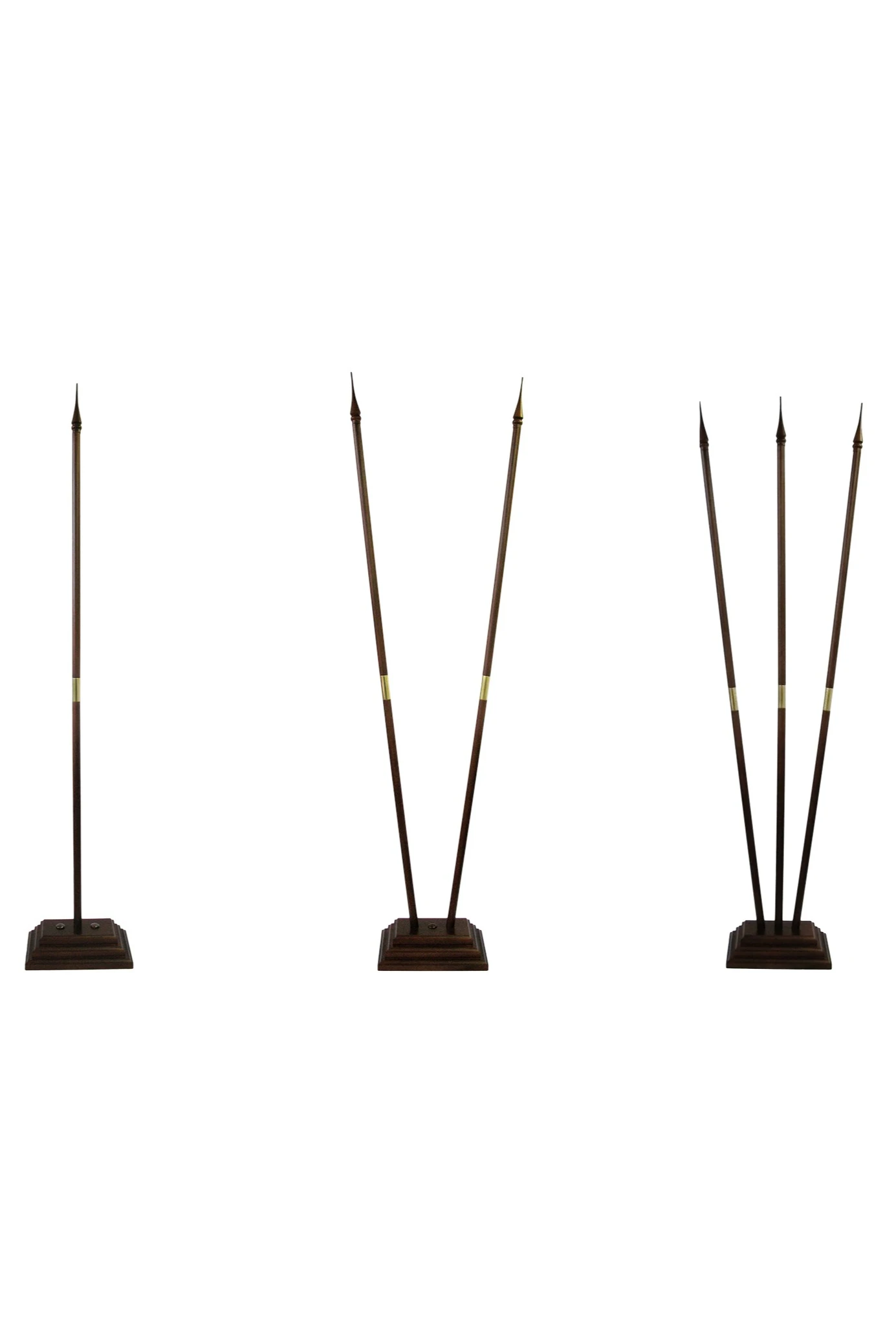 Подставка деревянная с основанием Пирамида (бук) 3 штока 2,2 м#6