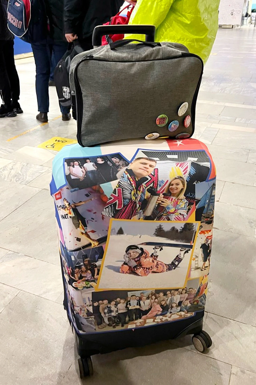 Чехол для чемодана размер М "Loko"#1