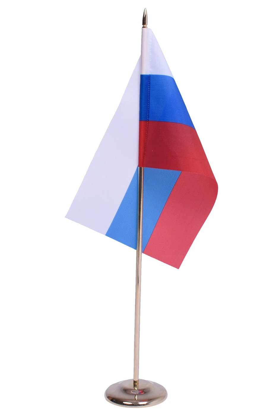 Купить флажoк РФ печатный 12х18 см шелк