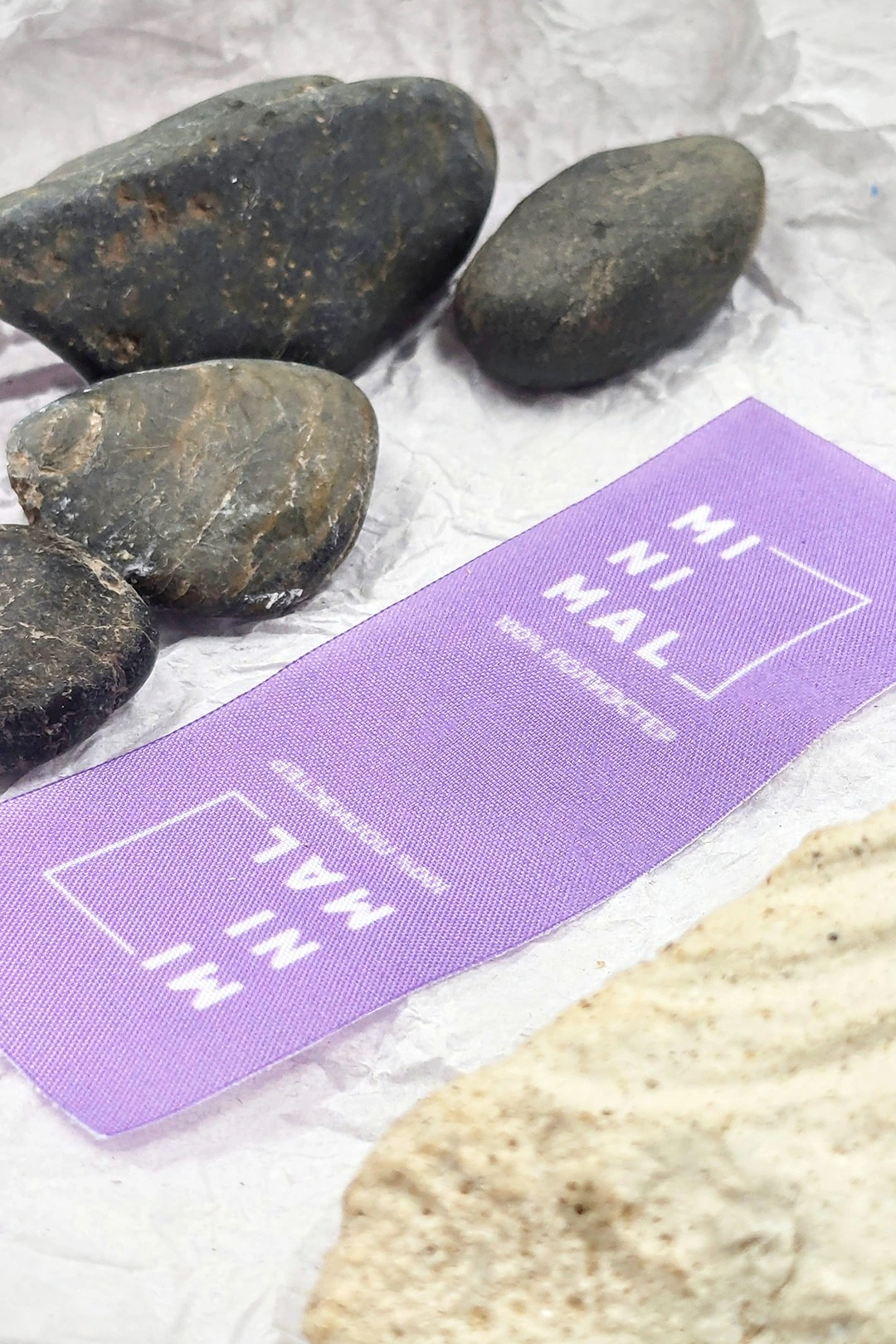 Купить бирку сублимационную 3*8 см, печать с одной стороны