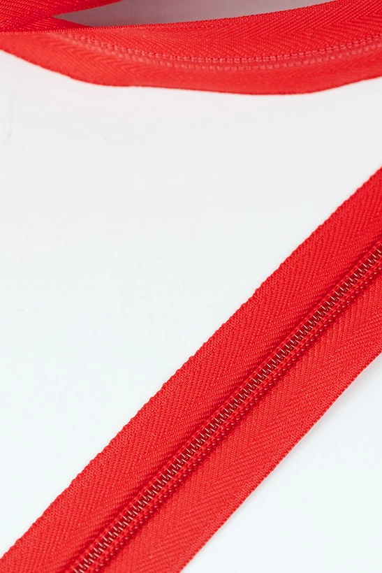 Молния спиральная реверсивная в рулоне 18 300 см, тип 5, красная#4