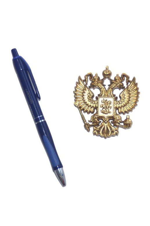 Гербовый орёл РФ 6,5х7,5 см, краска#8