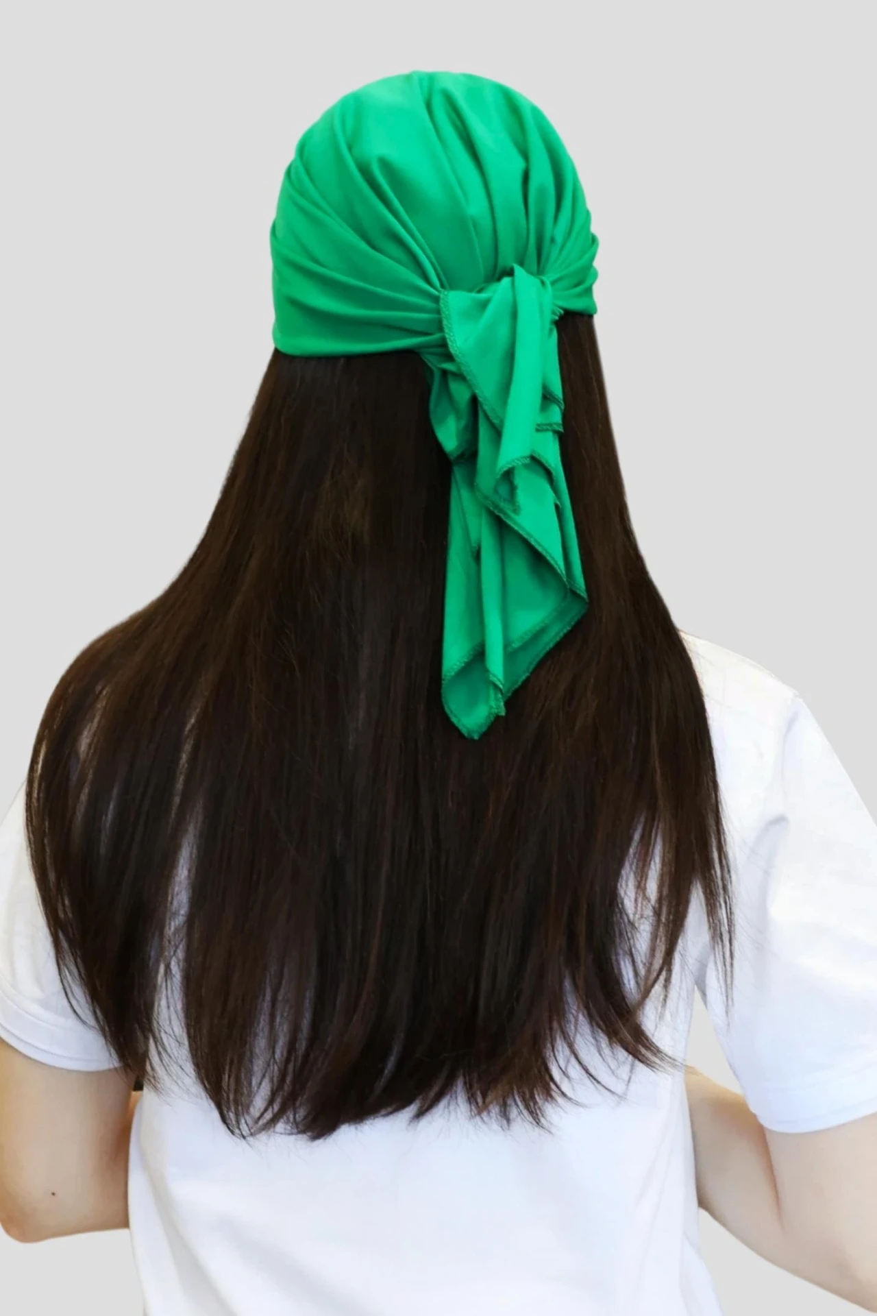 Бандана однотонная, хлопок 75х75х105 см#2