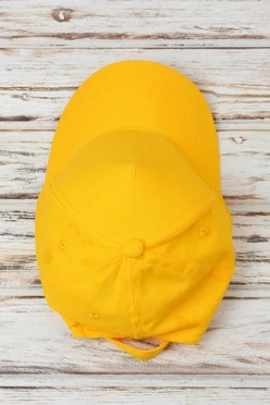 Купить бейсболку Полувелюр желтую