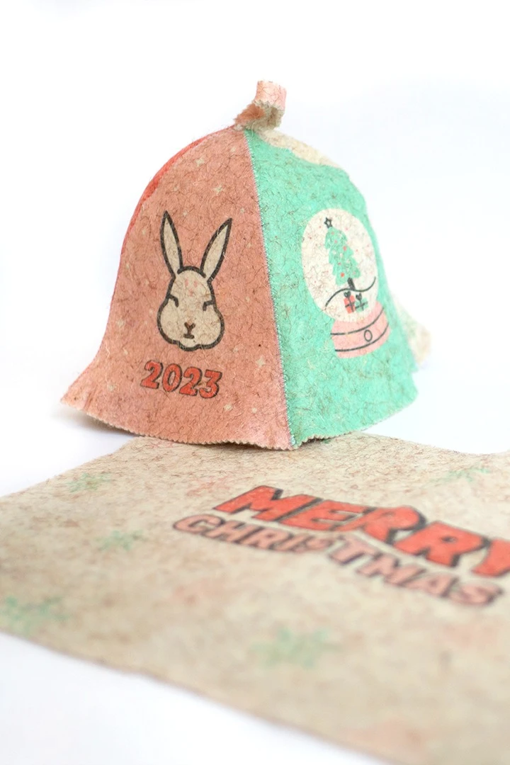 Шапка Банщик с полной запечаткой "2023"#1