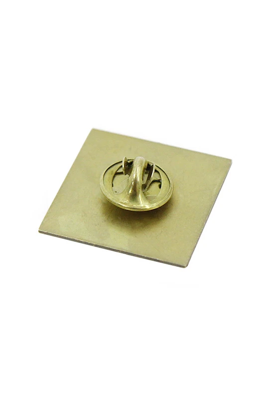 Значок заливной Квадрат 25х25 мм, с принтом "Santa"#1