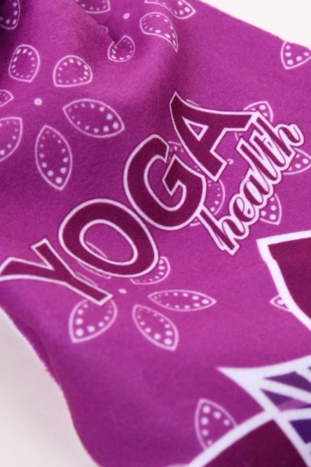 Шарф однослойный утепленный 15х150 см, с полной запечаткой "Yoga"#5
