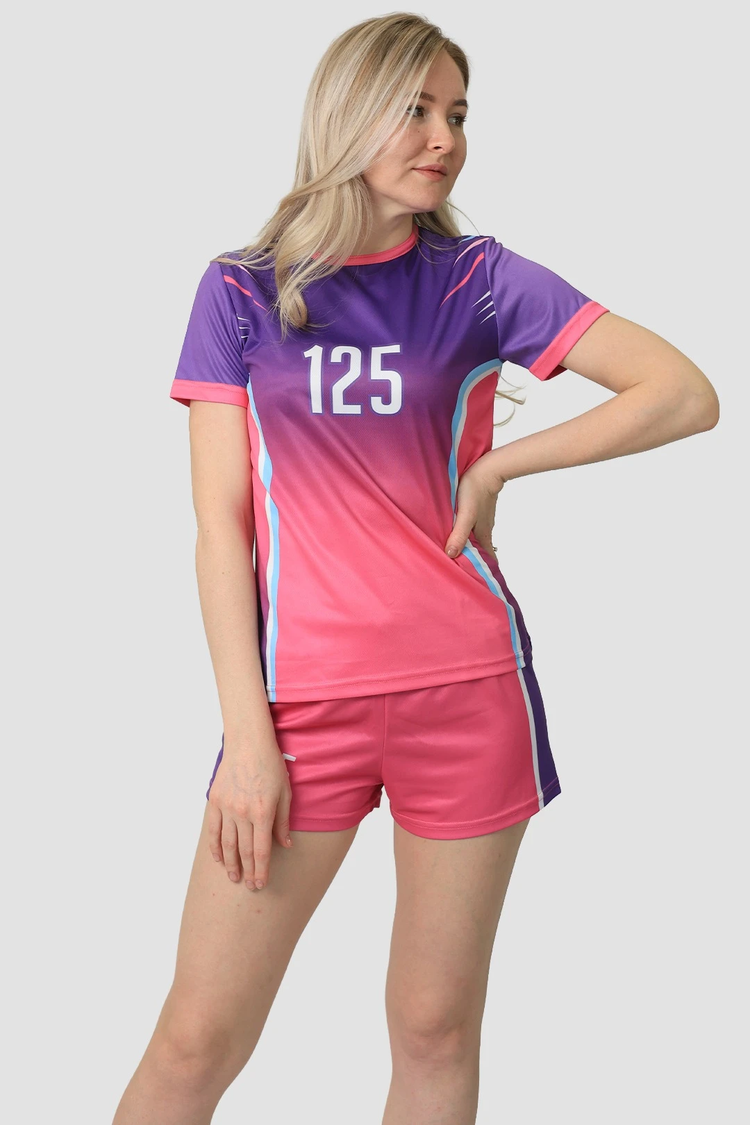 Волейбольная форма Хэнди женская с полной запечаткой "Ivanova 125"#1