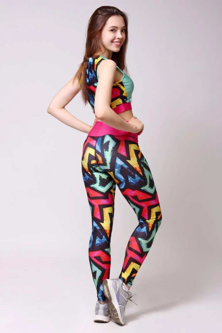 Купить комплект женский с принтом "Colored Grunge"