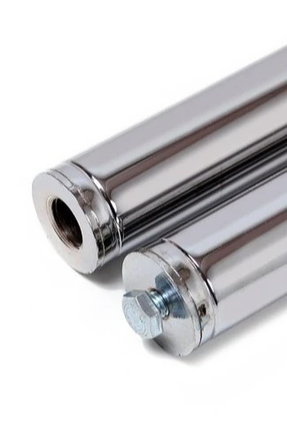 Древко стальное хромированное под серебро 2,1 м, Ø 32 мм#2