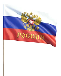 Флаги РФ с гербом