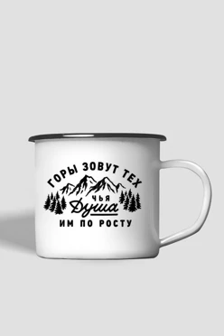 Купить кружку металлическую с принтом "Mountain"
