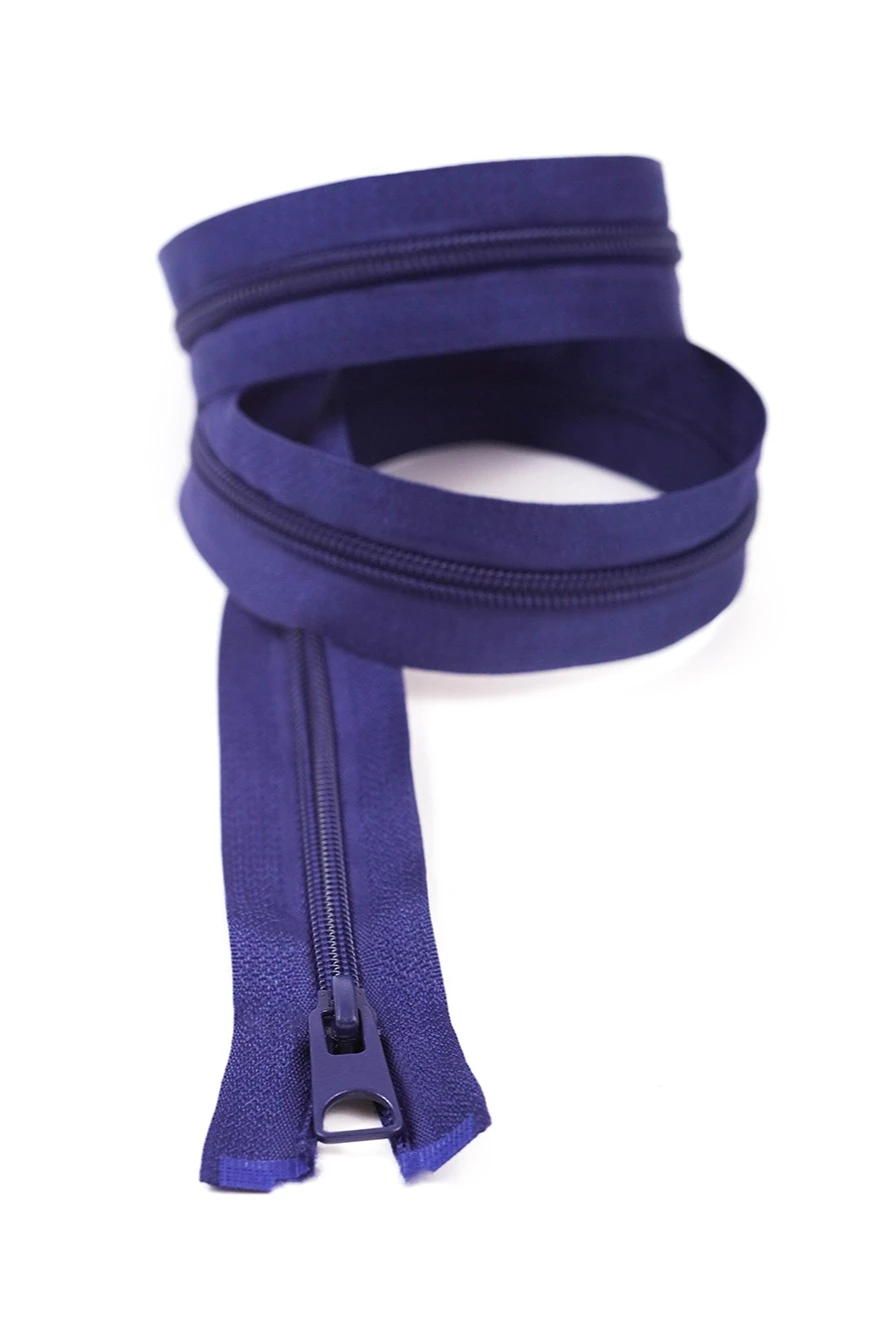 Молния спиральная разъемная 40 см, тип 5, темно-синяя#5