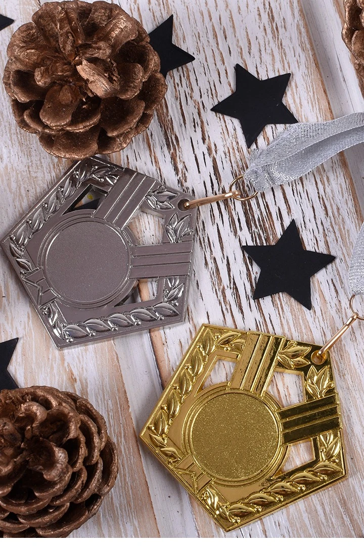 Купить Медаль металлическую МК201 59*62мм