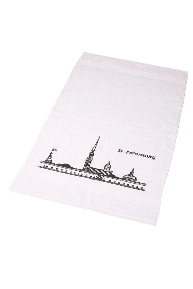 Полотенце махровое 50х90 см (Ituma), однотонное  "Peter & Paul's Fortress"#1