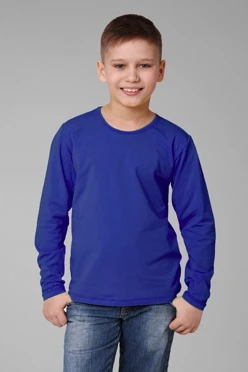 Купить лонгслив Атлетик Плюс детский темно-синий