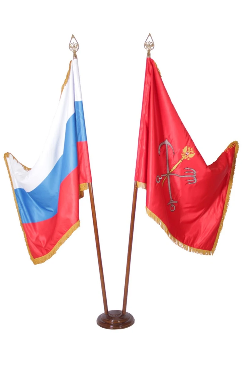 Знамя Санкт-Петербурга вышитое 100х150 см#5 Знамя Санкт-Петербурга вышитое 100х150 см#5