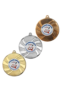 Медаль металлическая MMA5018 50мм с шильдом 25мм#1