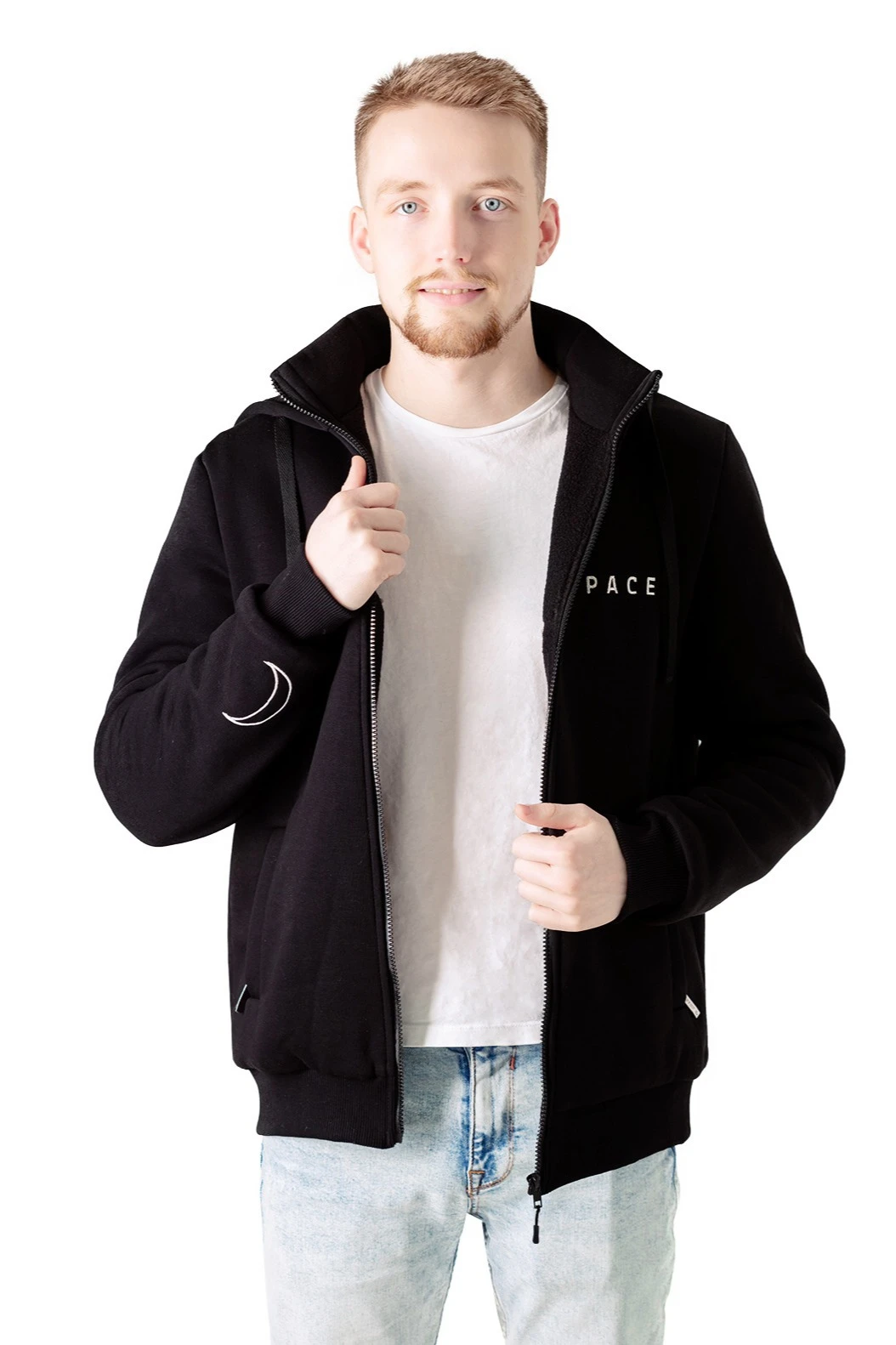 Купить толстовку Джеймс из футера на флисе унисекс, однотонный