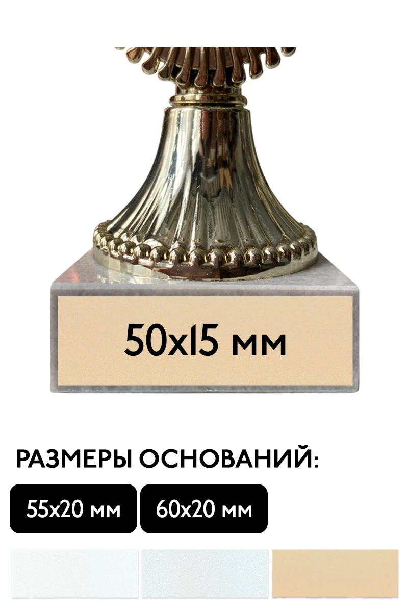 Шильд прямоугольный 50х15 мм#1