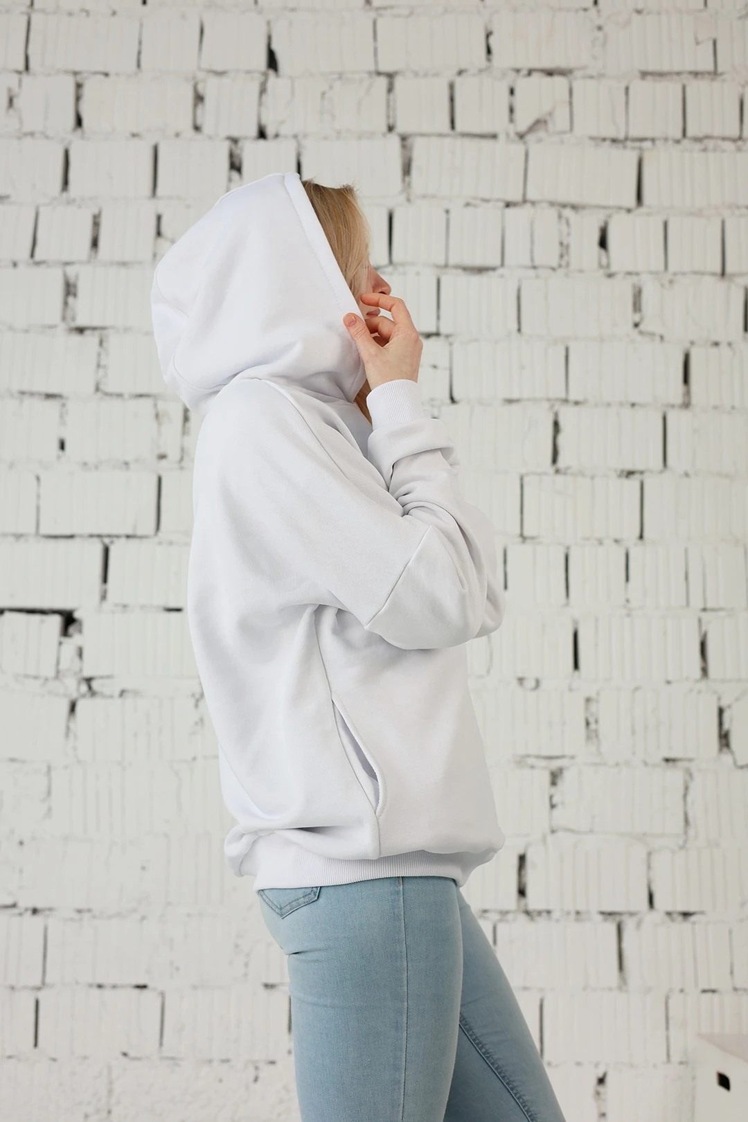 Худи Кинг из футера унисекс, однотонная оранжевая "Cat Box"#2