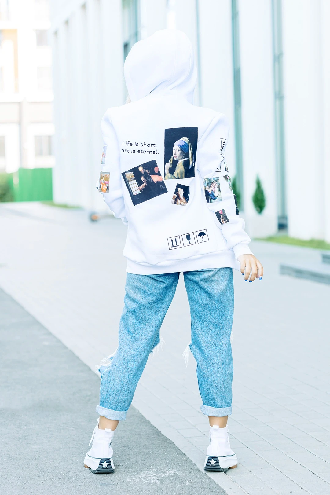 Балахон Рик из футера унисекс, однотонный#7