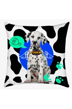 Купить подушку 40х40 см, с принтом "Lucky"