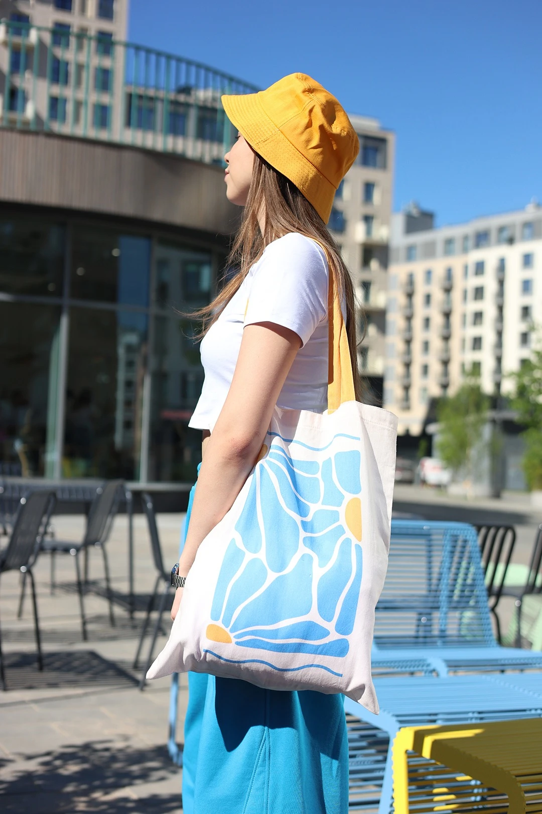 Сумка Пэйдж из перкали 35х45 см, с печатью#2