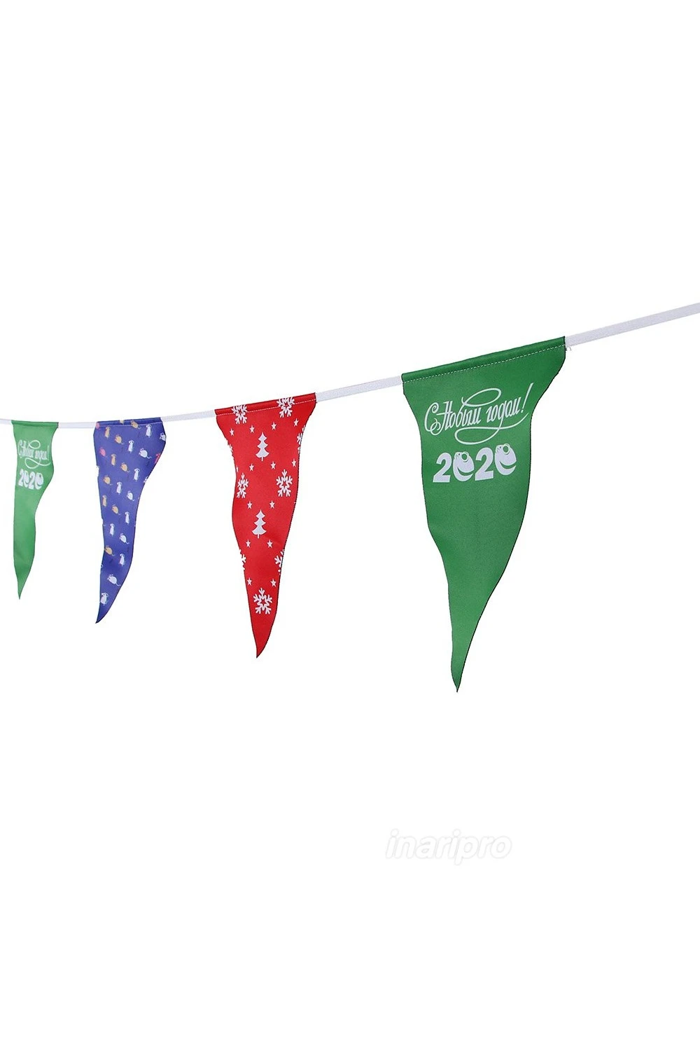 Флажная лента с печатью, треугольник#2