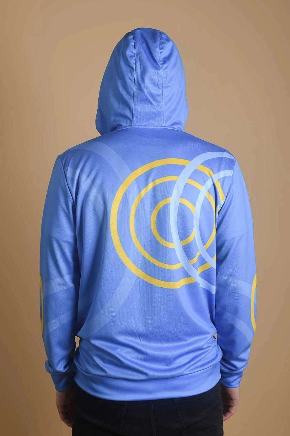 Балахон Ронни унисекс из адидаса с полной запечаткой "Light blue"#2