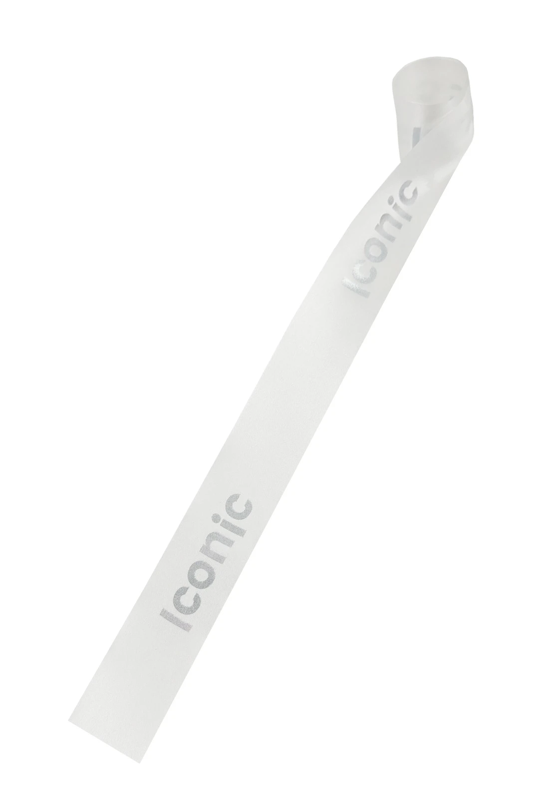 Лента сатин ширина 3 см, печать серебром с одной стороны#1