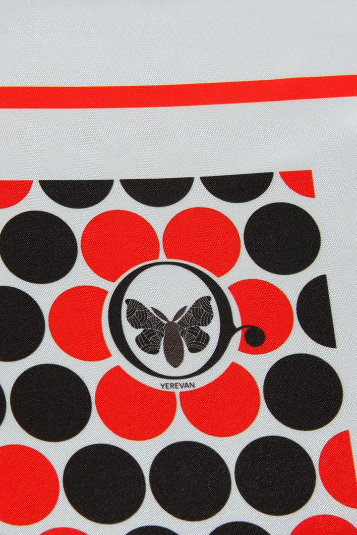 Платок Шанель 100х100 см, с полной запечаткой "YEREVAN2"#3