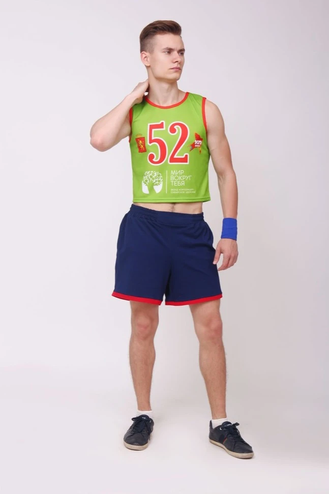 Шорты Трэк унисекс однотонные#4