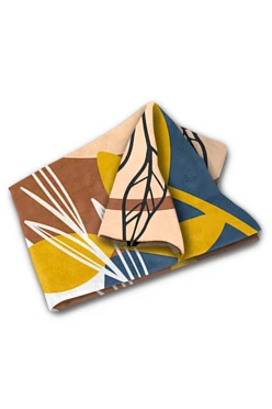 Плед Палитра флисовый 150х170 см, с принтом "Leaves"#1