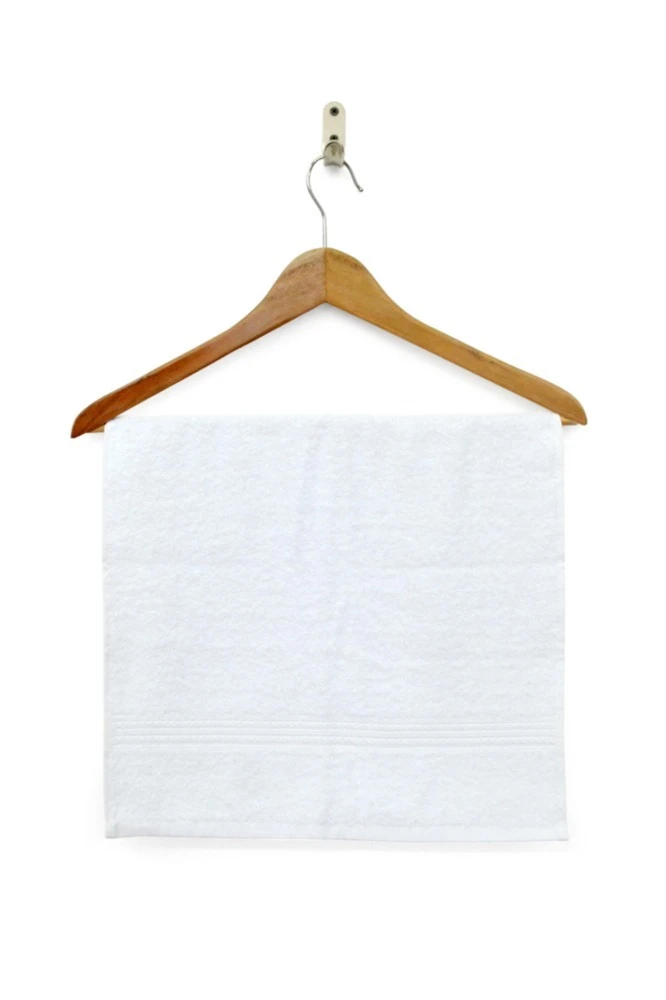 Полотенце махровое 40х70 см (Ituma), однотонное белое#5