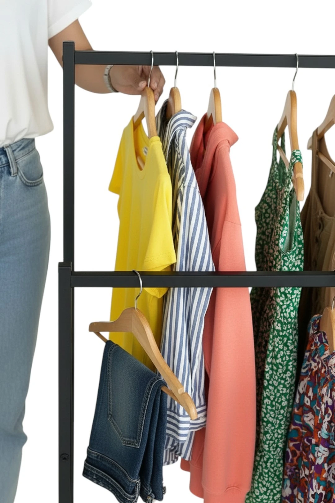 Напольная вешалка для одежды "Моно", металлическая, 85×120×36 см#2