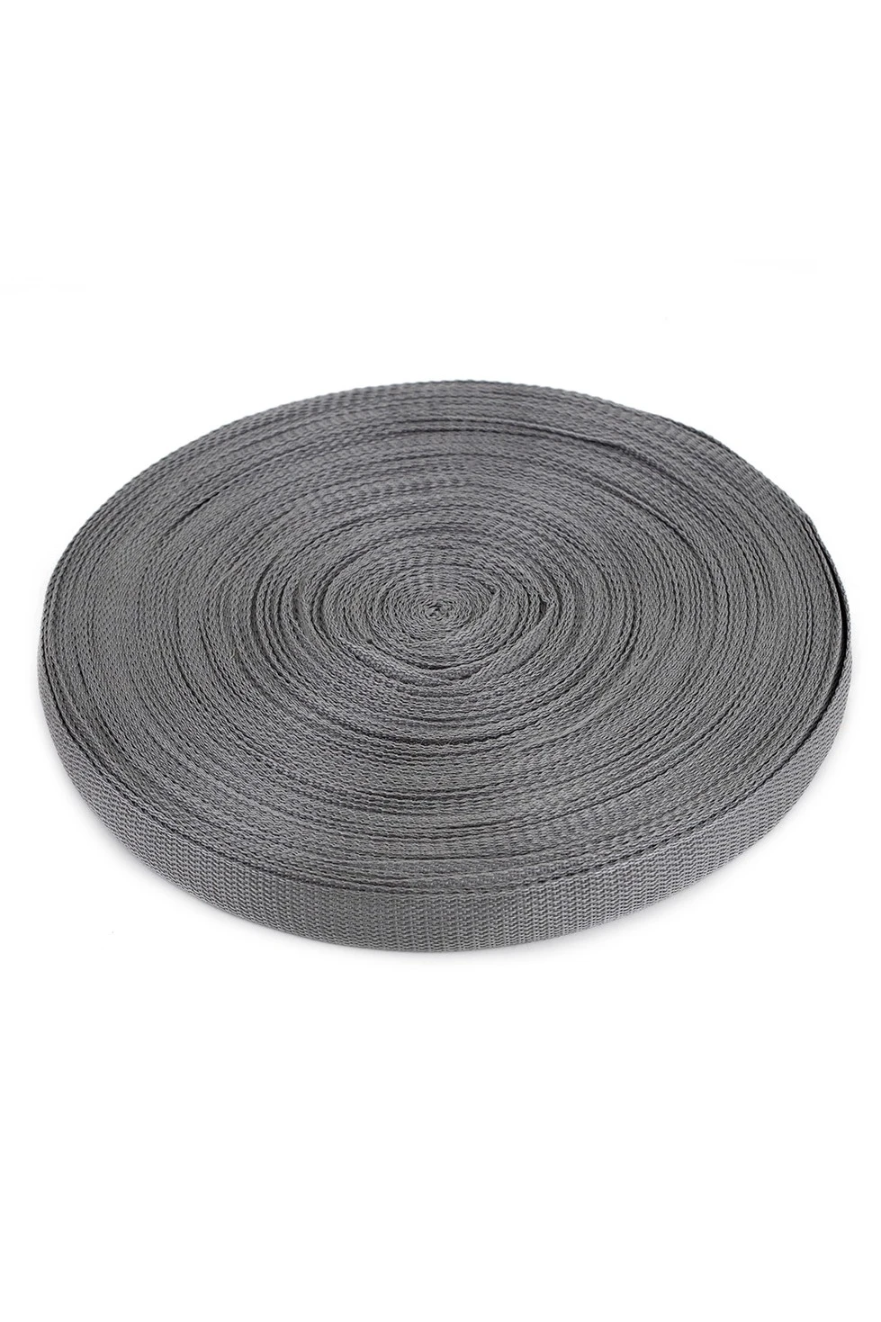 Лента ременная ширина 3 см, oднотонная серая#1