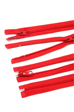 Купить молнию спираль тип 5 разъемную 40 см, красную