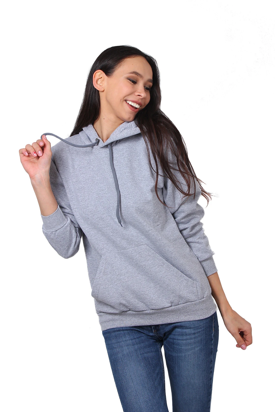 Толстовка Кенго из футера унисекс (Uvinal), однотонная меланж#3