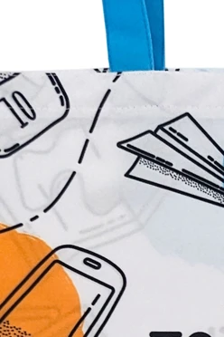 Сумка Лайт из габардина 45х35 см, с печатью#2