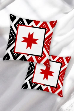 Купить подушку 40х40 см, с принтом "Flag of Udmurtia"