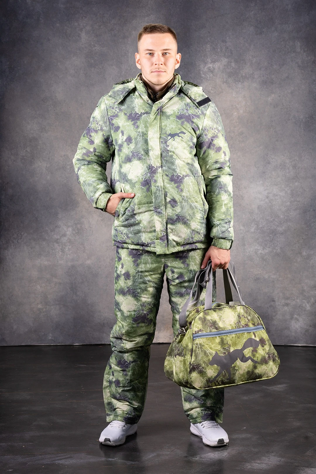 Костюм Джуан на синтепоне унисекс, с полной запечаткой "Camouflage"#6