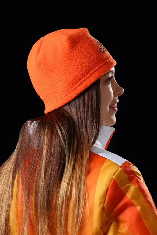 Шапка Вайт флисовая однослойная взрослая, однотонная "Serf coffee"#1