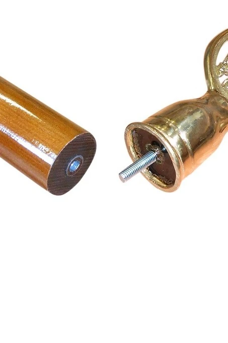 Знамена РФ и Самарской области на деревянной подставке (бук) 2,2 м#1