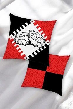 Купить подушку 40х40 см, с принтом "Perepechi"